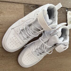 Nike Kids White High-Top Sneakers